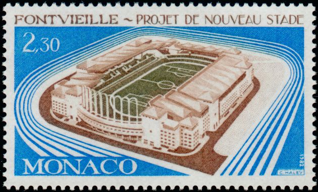 Monaco_1982_Yvert_1327-Scott_1334_Fontvieille_Stadium_IS