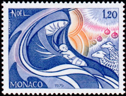 Monaco_1979_Yvert_1205-Scott_1196_Nativity_IS