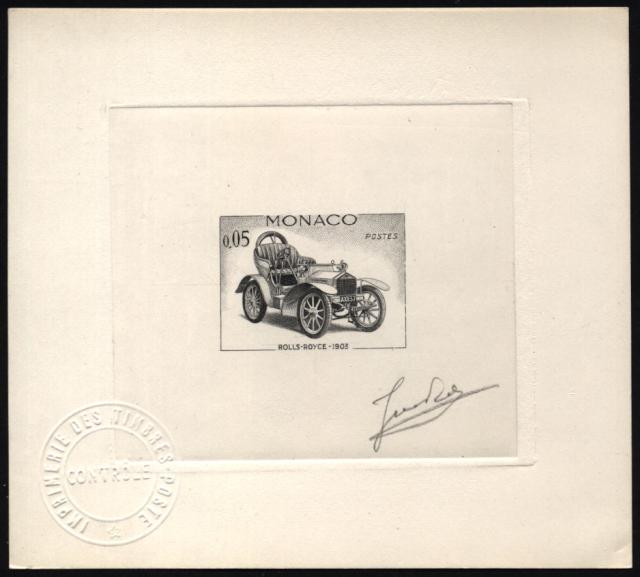 Monaco_1961_Yvert_561a-Scott_489_unadopted_Rolls-Royce_2eme_etat_black_aa_AP