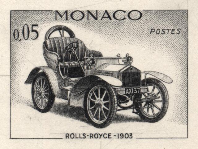 Monaco_1961_Yvert_561a-Scott_489_unadopted_Rolls-Royce_black_AP_detail_a