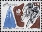 Monaco_1988_Yvert_1648-Scott_1640d_Olympic_Games_Cycling_IS
