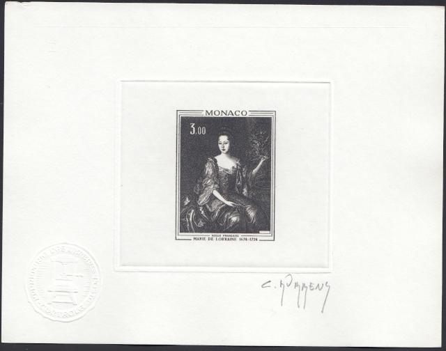 Monaco_1972_Yvert_875a-Scott_814_unadopted_Marie_de_Lorraine_positive_black_c_AP