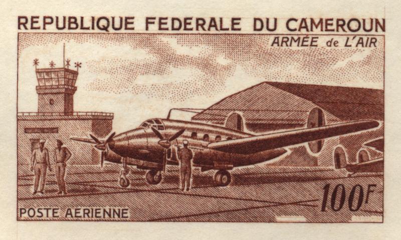 Cameroun_1966_Yvert_PA87-Scott_C76_brown_g_detail