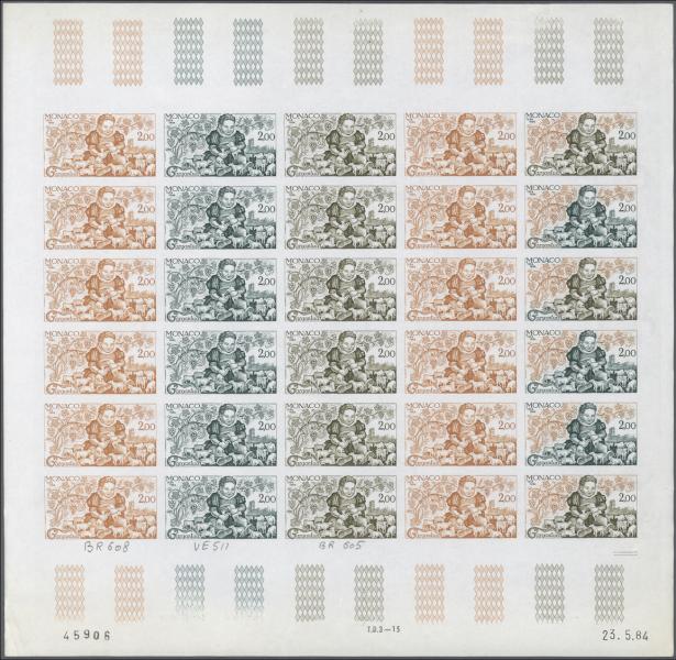 Monaco_1984_Yvert_1451-Scott_1443_full_sheet