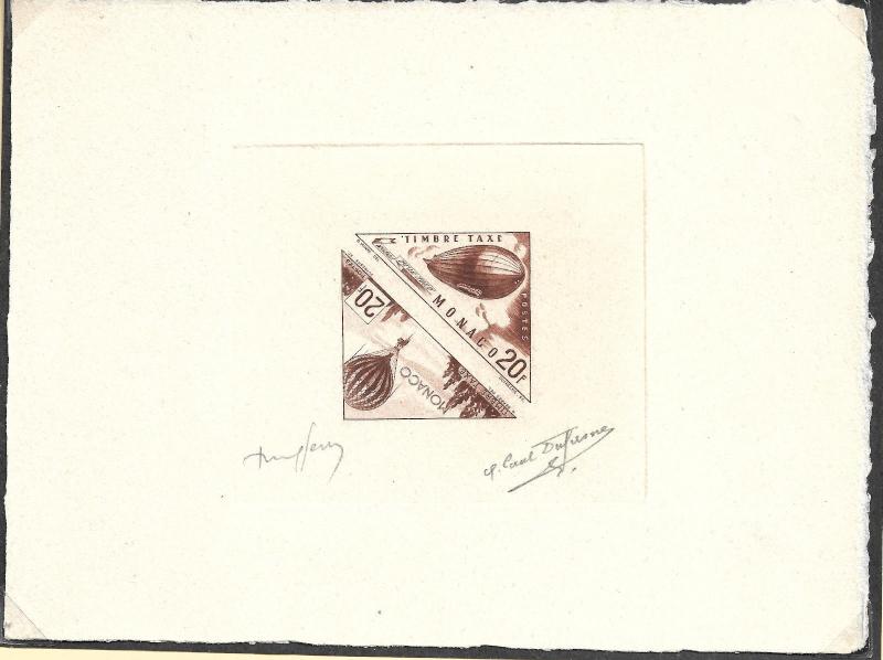 Monaco_1953_Yvert_Taxe_50-51-Scott_J45a_brown_f