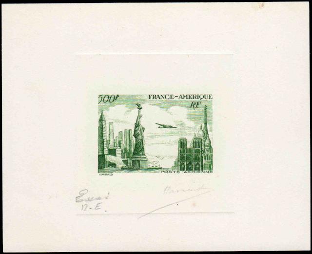 France_1949_Yvert_840c-Scott_622c_unadopted_airmail_500f_Amitie_FR-USA_green_a_AP