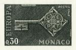 Monaco_1968_Yvert_749a-Scott_689_unadopted_Europa_black_ab_AP_detail