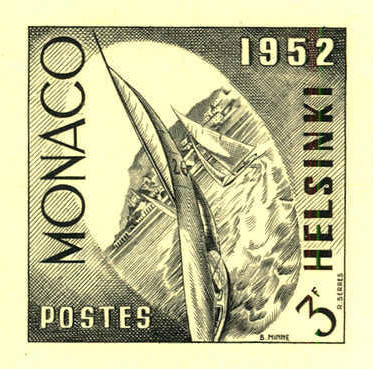 Monaco_1953_Yvert_388-Scott_297_black_c_detail