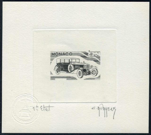 Monaco_1975_Yvert_1021a-Scott_983_unadopted_Cord_L_29_1er_etat_black_AP
