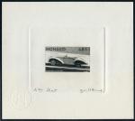 Monaco_1975_Yvert_1025a-Scott_987_unadopted_Delahaye_135_M_1er_etat_black_AP