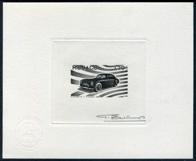 Monaco_1975_Yvert_1026a-Scott_988_unadopted_Cisitalia_black_AP