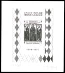 Monaco_1972_Yvert_BF7a-Scott_864_unadopted_Dolceaqua_Red_Cross_1er_etat_black_ab_AP