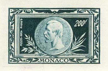 Monaco_1949_Yvert_PA41-Scott_C26_grey-green_1601_Lc_detail