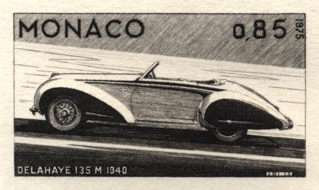 Monaco_1975_Yvert_1025a-Scott_987_unadopted_Delahaye_135_M_1er_etat_black_AP_detail_a