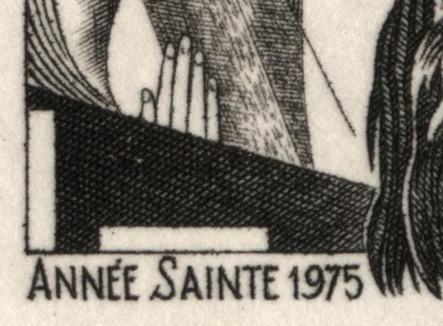 Monaco_1975_Yvert_1015a-Scott_973_unadopted_Holy_Year_black_aa_AP_detail_b