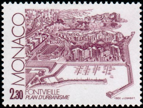Monaco_1982_Yvert_1326-Scott_1333_Fontvieille_IS