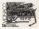 Monaco_1982_Yvert_1326a-Scott_1333_unadopted_Fontvieille_black_a_AP_detail
