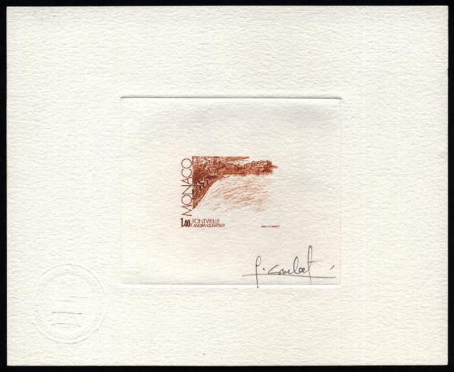 Monaco_1982_Yvert_1324a-Scott_1331_unadopted_Fontvieille_brown-orange_a_AP