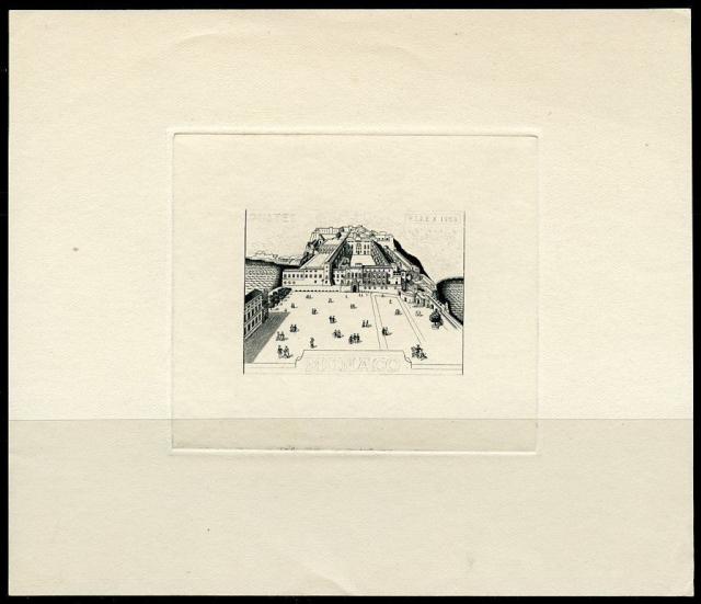 Monaco_1956_Yvert_451a-Scott_361_unadopted_Prince's_Palace_1er_etat_black_bb_AP