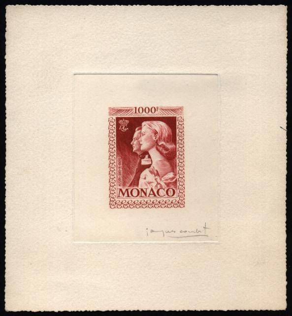 Monaco_1959_Yvert_PA72a-Scott_C55_unadopted_1000f_Grace_et_Rainier_III_gros_red_c_AP