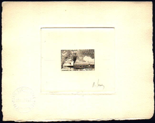 France_1960_Yvert_1245-Scott_B339_sepia