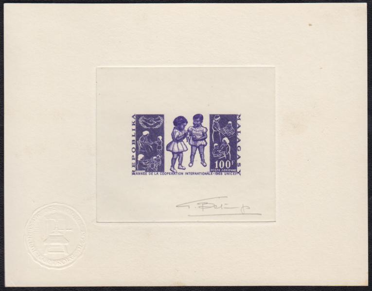Madagascar_1965_Yvert_PA99-Scott_C82_violet