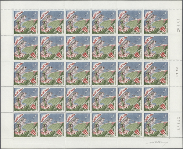 Monaco_1963_Yvert_623A-Scott_556_Louis_II_Stadium_unissued_without_overprint_full_sheet_c_US