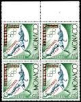 Monaco_1960_Yvert_522A-Scott_5f_football_red_overprint_j_US