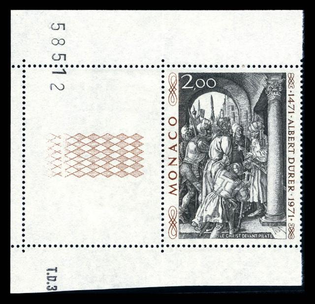 Monaco_1972_Yvert_876A-Scott_817_unissued_Albert_instead_of_Albrecht_Durer_zc_US
