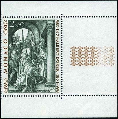 Monaco_1972_Yvert_876A-Scott_817_unissued_Albert_instead_of_Albrecht_Durer_zf_US