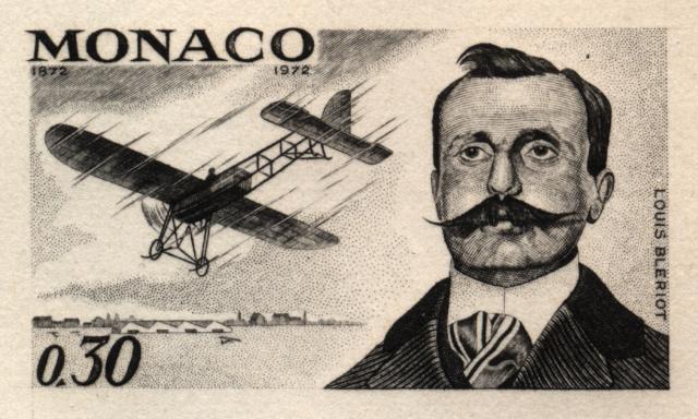 Monaco_1972_Yvert_910a-Scott_852_unadopted_Louis_Bleriot_etat_black_a_AP_detail