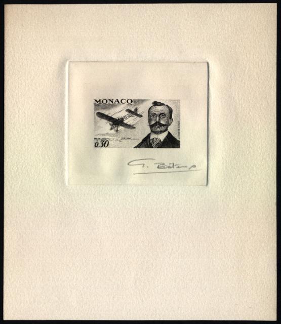 Monaco_1972_Yvert_910a-Scott_852_unadopted_Louis_Bleriot_etat_black_b_AP