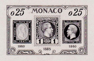 Monaco_1960_Yvert_525a-Scott_461_unadopted_Timbre_monegasque_black_da_AP_detail