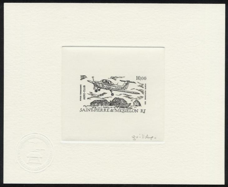 St_Pierre_1991_Yvert_PA70-Scott_C67_black_a
