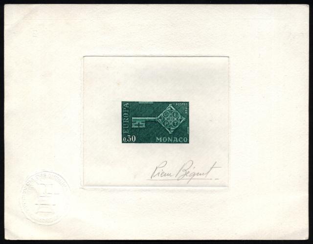Monaco_1968_Yvert_749a-Scott_689_unadopted_Europa_green_aa_AP