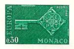 Monaco_1968_Yvert_749a-Scott_689_unadopted_Europa_green_ab_AP_detail