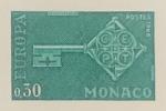 Monaco_1968_Yvert_749a-Scott_689_unadopted_Europa_green_bb_AP_detail