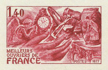 France_1977_Yvert_1952-Scott_1556_dark-red_detail