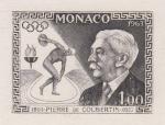 Monaco_1963_Yvert_635a-Scott_548_unadopted_De_Coubertin_black_aa_AP_detail