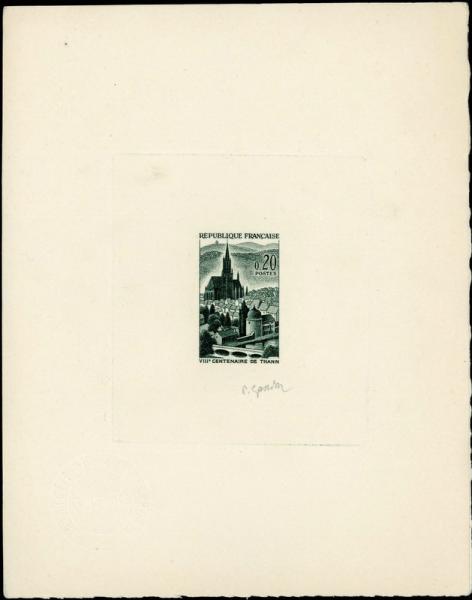 France_1961_Yvert_1308-Scott_1004_dark-green
