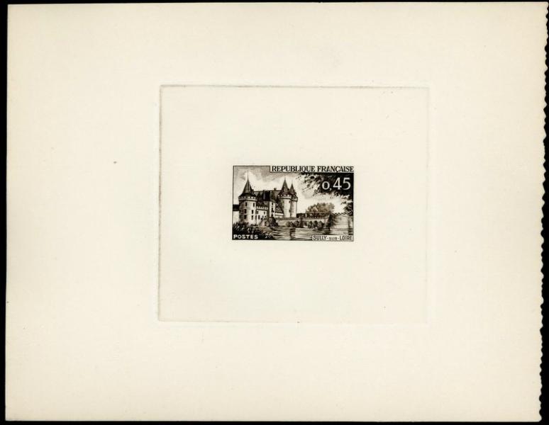 France_1961_Yvert_1313-Scott_1009_etat_sepia