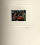 France_1961_Yvert_1321-Scott_1017_positive_hand_multicolor_b
