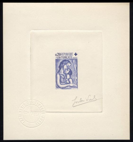 France_1961_Yvert_1323-Scott_B356_blue