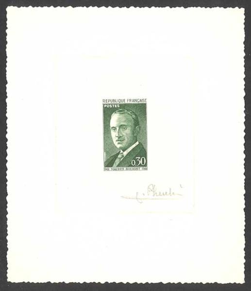 France_1962_Yvert_1329-Scott_1021_dark-green_b