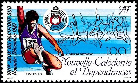 N_Caledonia_1987_Yvert_548-Scott_570_helio_Noumea_Games_IS