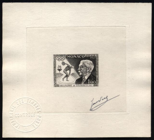 Monaco_1963_Yvert_635a-Scott_548_unadopted_De_Coubertin_black_ac_AP