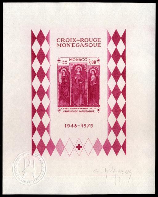 Monaco_1972_Yvert_BF7a-Scott_864_unadopted_Dolceaqua_Red_Cross_lilac_e_AP