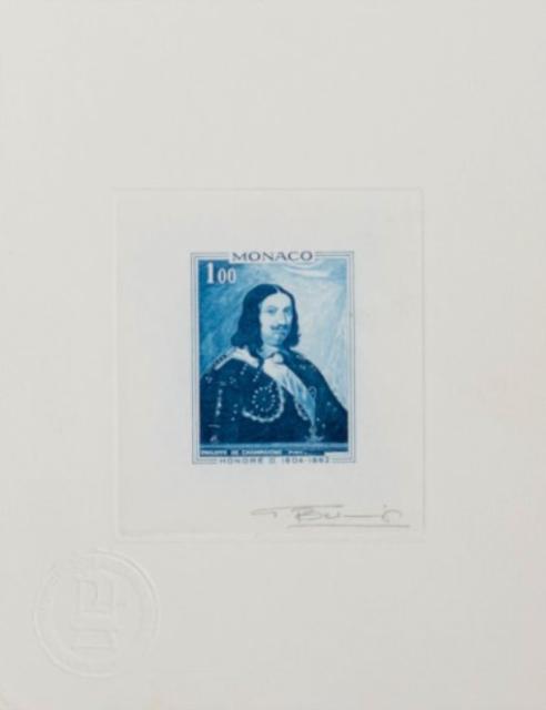 Monaco_1969_Yvert_797a-Scott_735_unadopted_Honore_II_positive_blue_bb_AP