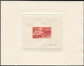 France_1963_Yvert_1393-Scott_1071_red-brown