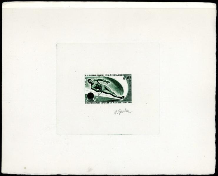 France_1963_Yvert_1395-Scott_1073_dark-green